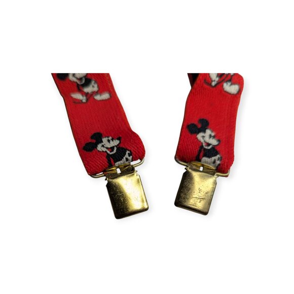 Vintage Disney Red & Mickey Mouse Adjustable Suspenders - Picture 3 of 7